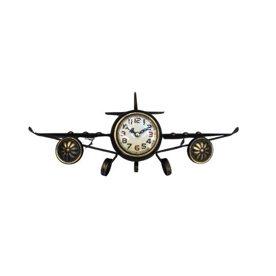 Aircraft Clock Black